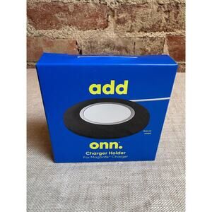 onn Silicone MagSafe Charger Holder with Cable Management Black New